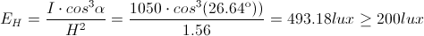 Iluminancia horizontal
